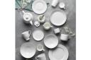 Ecology Canvas Dinner Rim 12 Piece Set | White