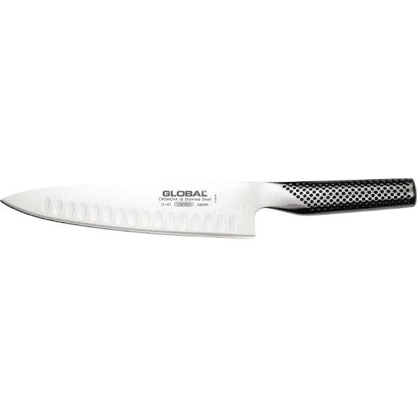 Global Fluted Blade Cooks Knife - 20cm