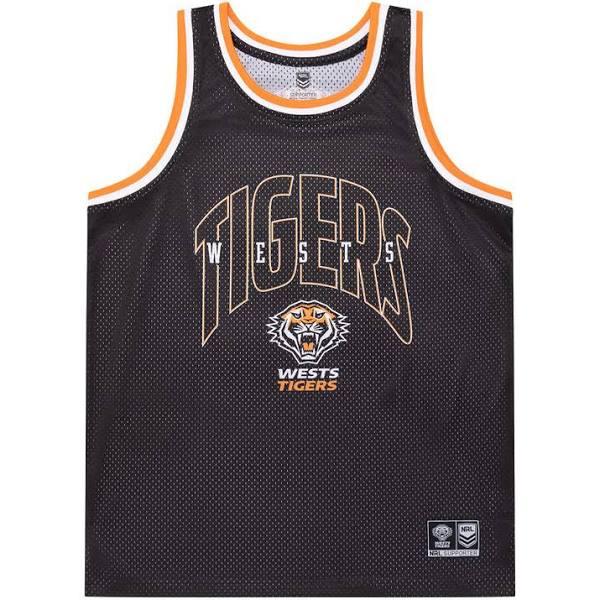 Wests Tigers NRL Mens Basketball Singlet