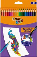 Bic Kids Evolution Illusion Colouring Pencils 12 Pack