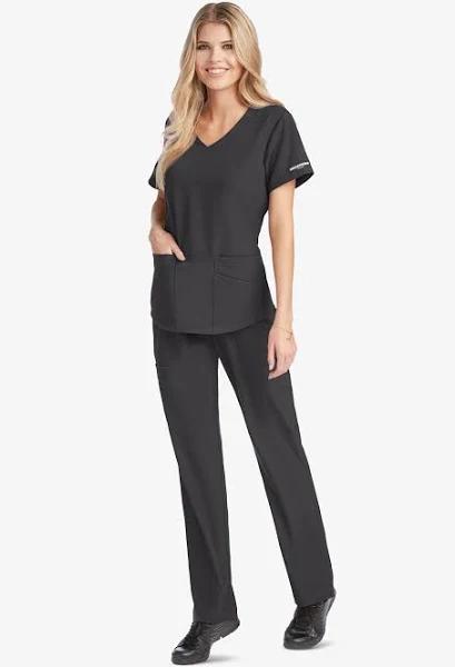 Breeze V-Neck Scrub Top - SK101 Pewter / XL