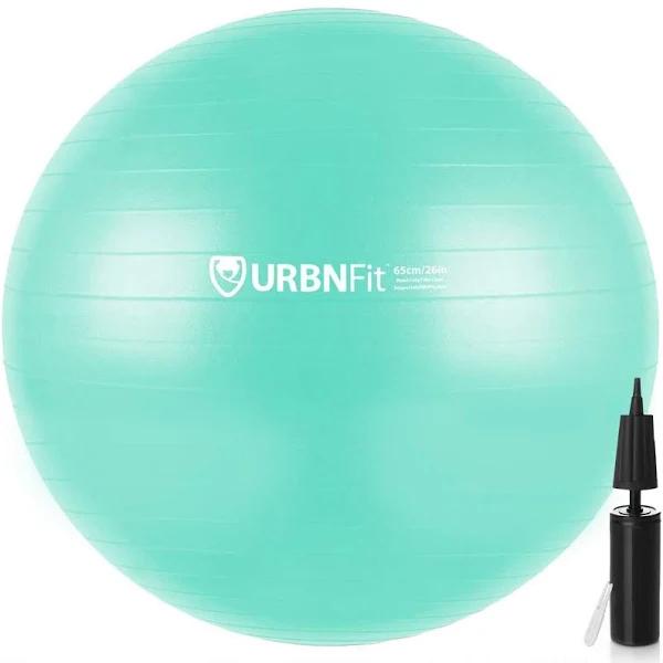 URBNFit Exercise Ball (Multiple Sizes) For Fitness, Stability, Balance & Yoga - Workout Guide & Quick Pump Included - Anti Burst Professional