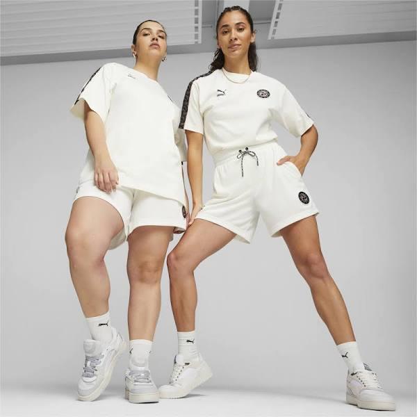 Dare to Women's Football Shorts in Warm White, Size Medium, Polyester by Puma