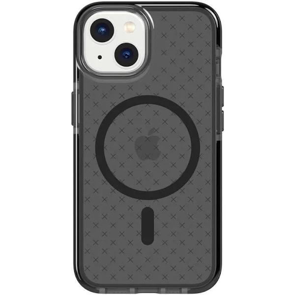 Tech21 Evo Check Case with Magsafe For iPhone 14 - Smokey Black