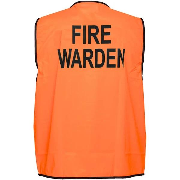 Prime Mover Fire Warden Hi-Vis Vest Class D - Orange, XLarge