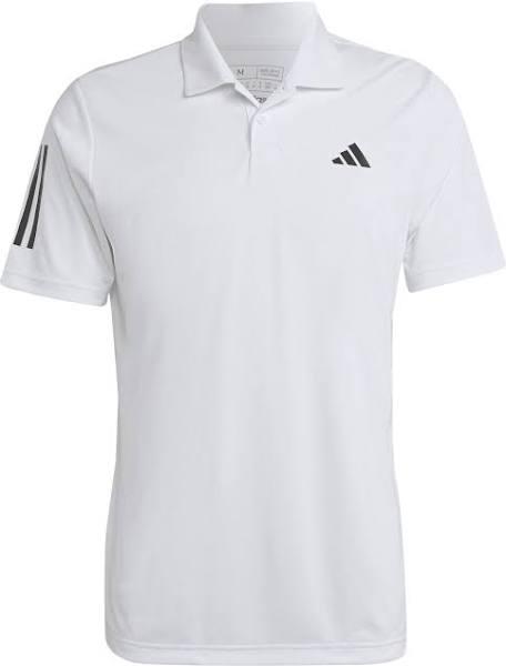 adidas-Club 3-Stripes Tennis Polo Shirt-Men-White-M