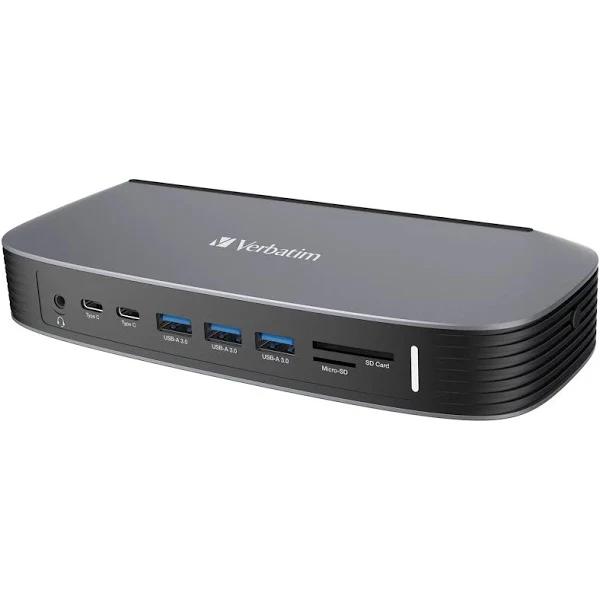 Verbatim USB-C 13-in-1 Docking Station - 2x HDMI, 1x VGA