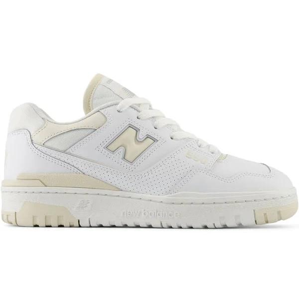 New Balance White & Beige 550 Sneakers