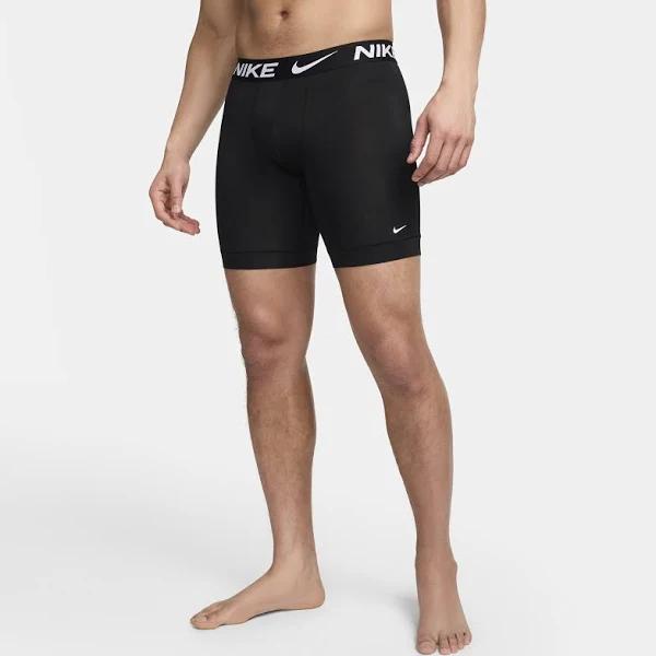 Nike Men's Dri-FIT Essential Micro Long Boxer Briefs 3-Pack - Black