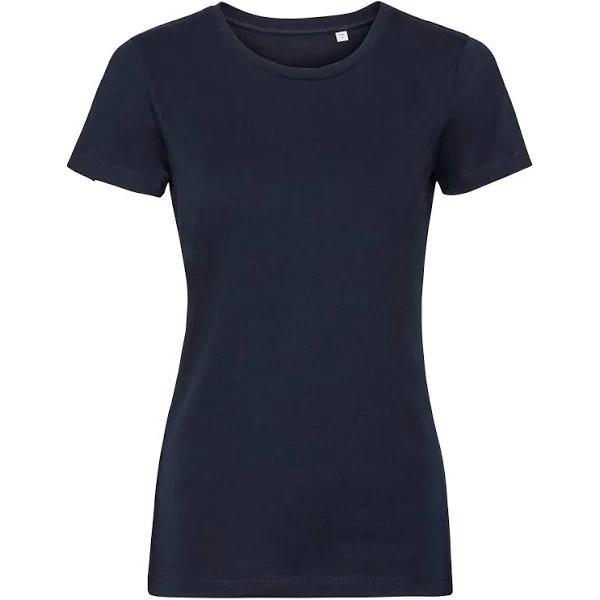 Russell Womens/Ladies Authentic Pure Organic Tee French Navy M