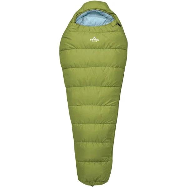 Teton Sports Leef 0 ̊F Mummy Sleeping Bag Regular / Moss & Sky