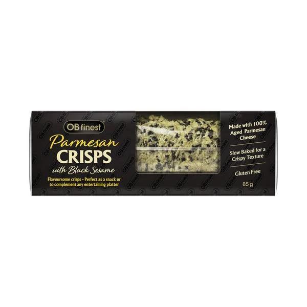 Ob Finest Parmesan Crisps With Black Sesame 85g