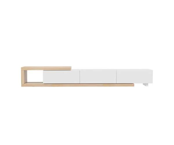 Mable Extendable Entertainment Unit With Drawers - White