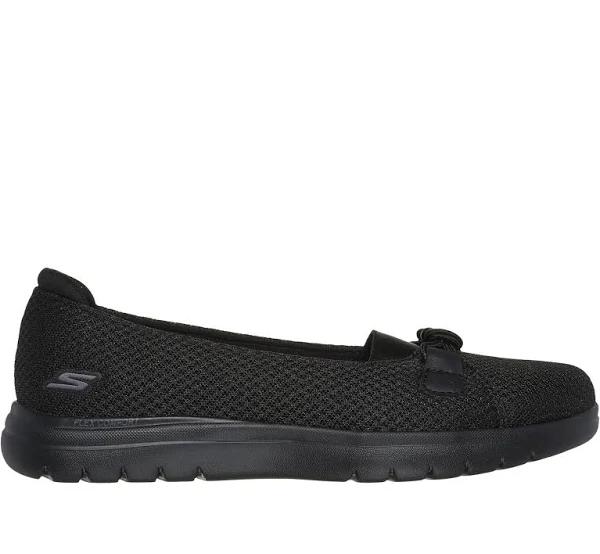 Womens Skechers On The Go Flex Peony Black Walking Shoes