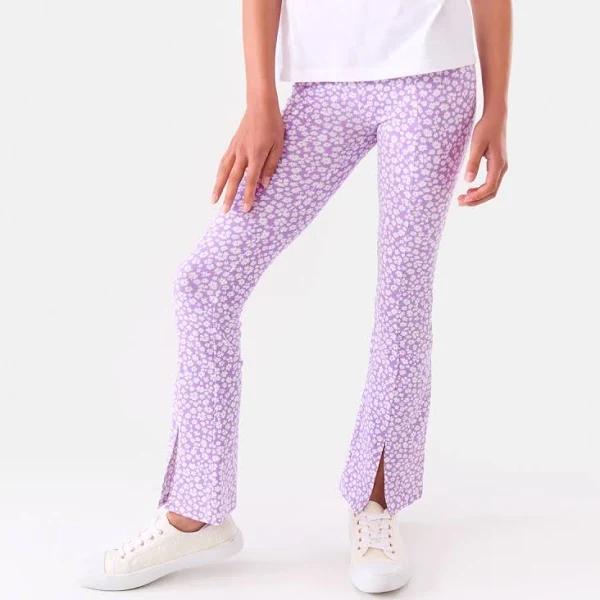 Kmart Split Flare Leggings - Prple Dtsy Size: 16