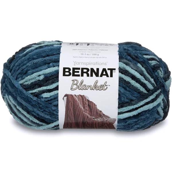 Bernat Small Polyester Blanket Big Ball of Yarn, Teal Dreams