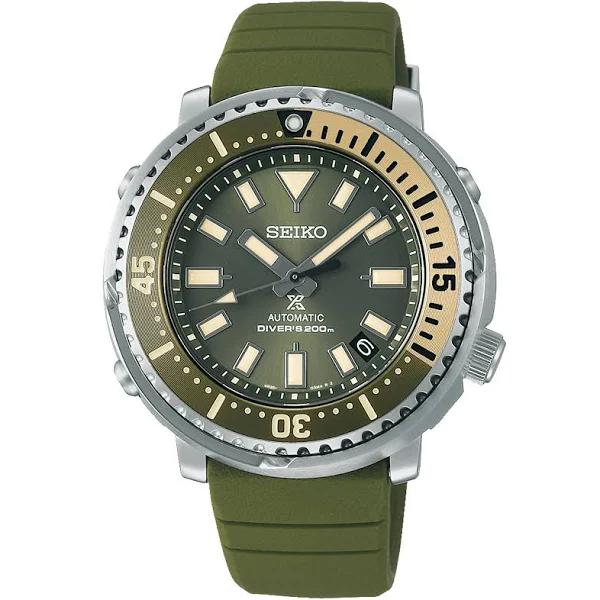 Seiko Prospex Tuna Divers Green Dial Watch SRPF83K