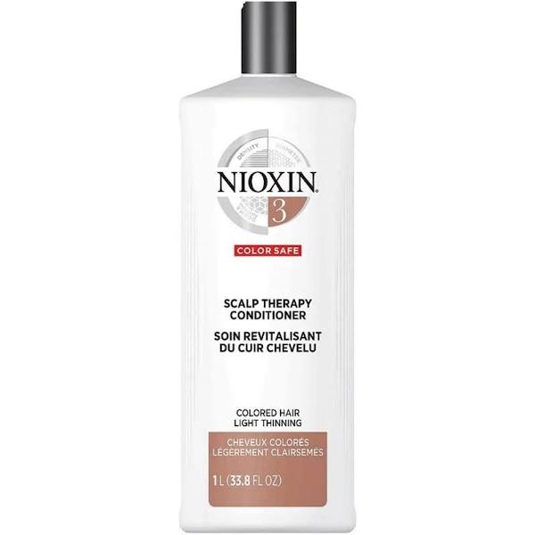 Nioxin Density System 3 Scalp Therapy Conditioner (Colored Hair, Light Thinning, Color Safe) 1000ml