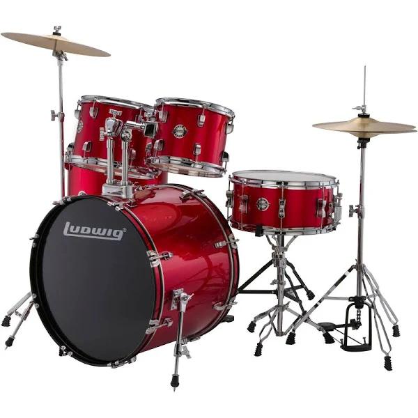 Ludwig Accent Fuse 20" 5-pc Drum Outfit - Red