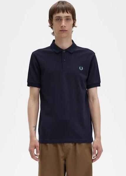 David Jones Fred Perry Plain Polo in Navy, Size XL