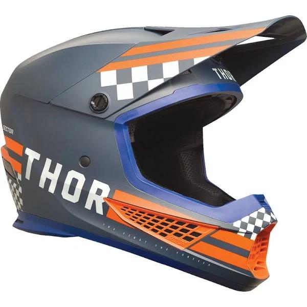 Thor 2024 Sector 2 Combat Midnight/Orange Helmet - XS