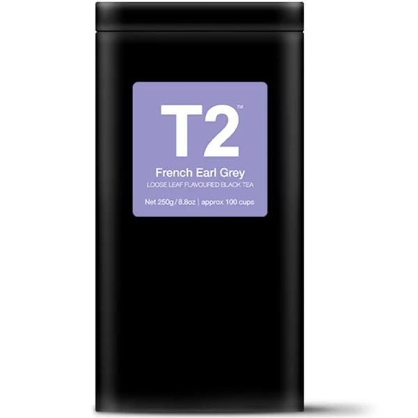 T2 French Earl Grey Tea 250g Loose Leaf Tin