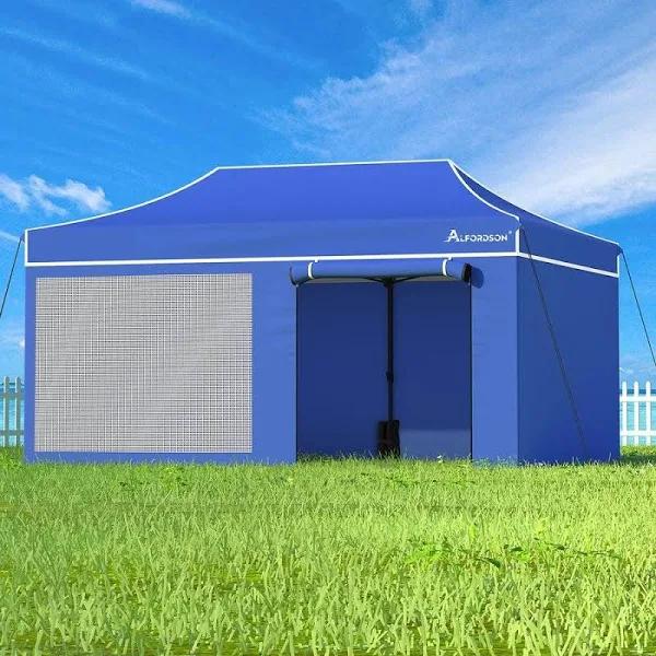 ALFORDSON Gazebo 3x6 Pop Up Marquee Blue