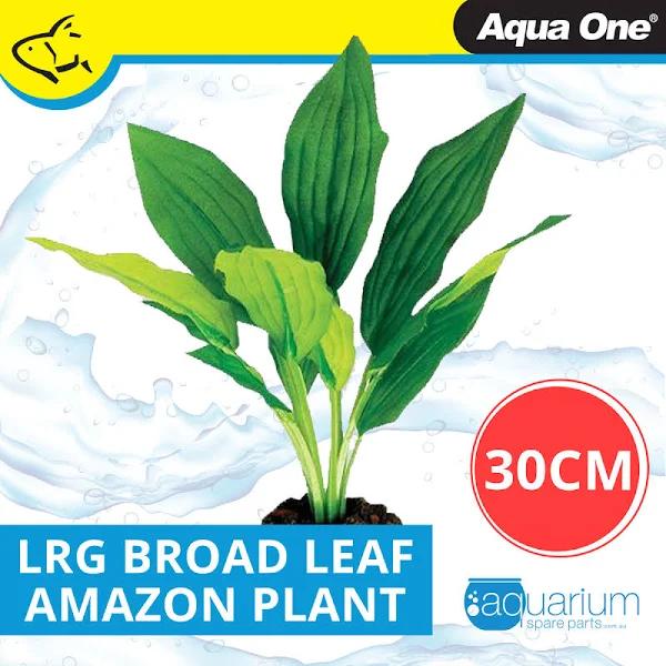 Aqua One Broad Leaf Amazon Silk Plant 30cm - Large (24124)