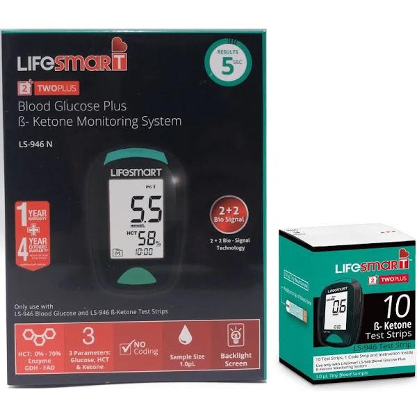 LifeSmart Blood GLUCOSE&KETONE Monitor