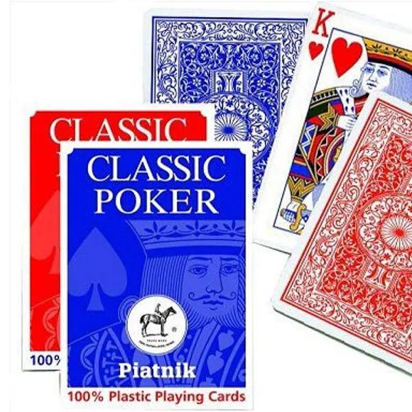 Classic Poker 100% Plastic Playing Cards