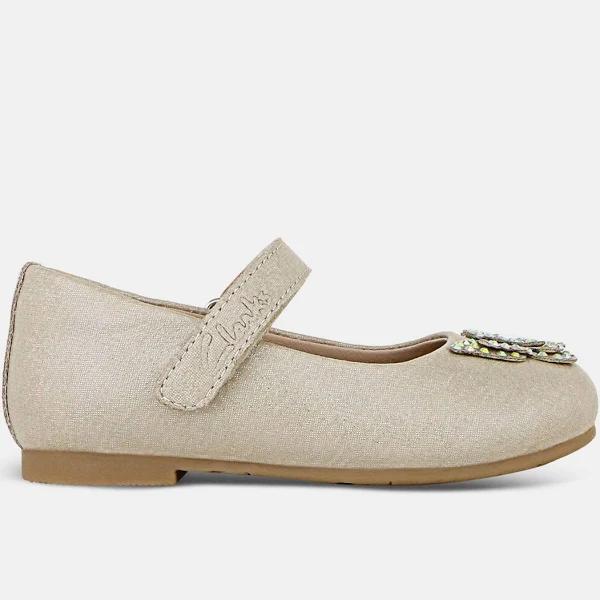 David Jones Clarks Arabella Jnr in Gold, Size 25 EU