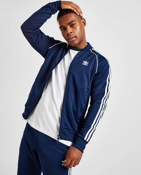 adidas-SST Track JACKET-Men-Night Indigo / White-l