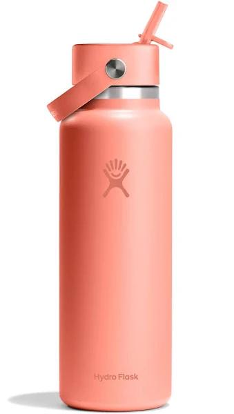 Hydro Flask 40 oz Wide Mouth Flex Straw Cap Sunglow