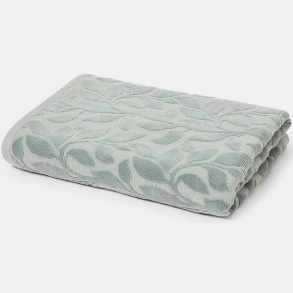 Openook Velour Fern Bath Towel - Green