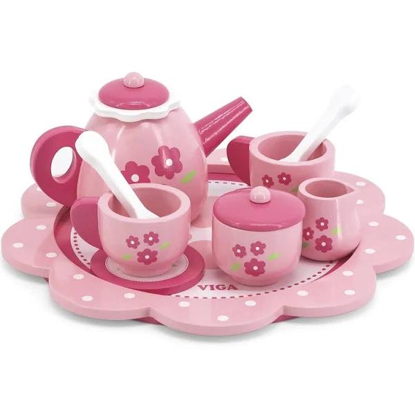 Viga Tea Set 12pc Wooden