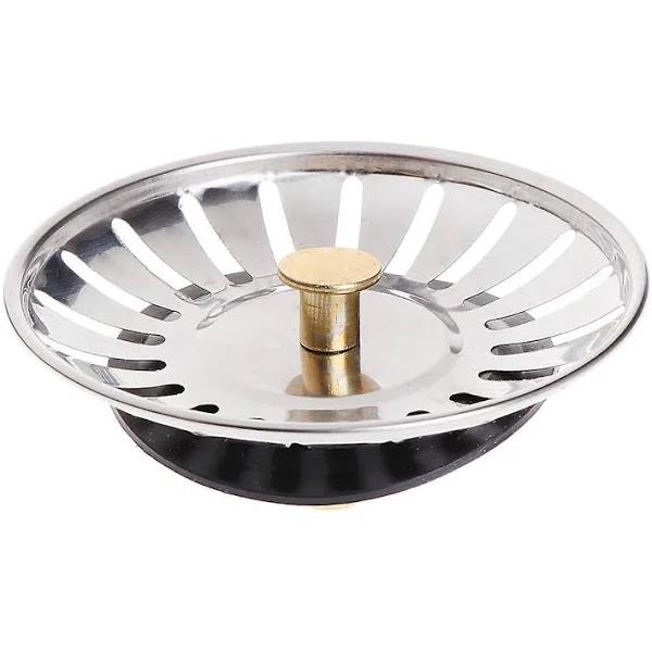 Stainless Steel Drain Mesh Stopper Basket Strainer Waste Plug Basin Filter