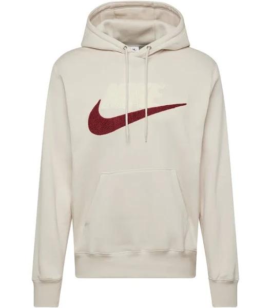 Nike Men's Club Futura Chenille Hoodie in Cream | Size Medium