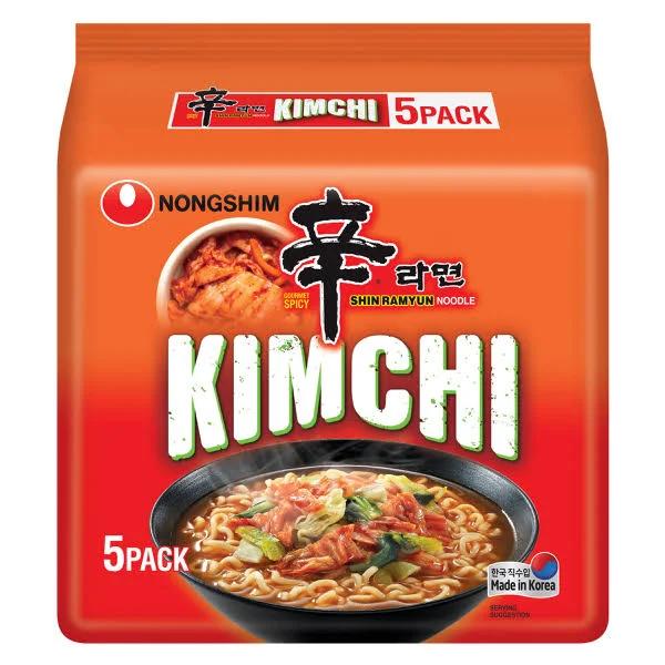 Nongshim Kimchi Ramyun Noodle Soup 5 Pack