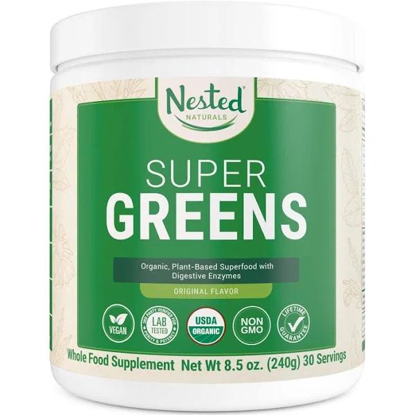 Nested Naturals, Super Greens, Original, 8.5 oz (240 g)