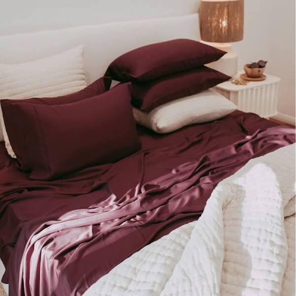 Bamboo Haus 100% Bamboo Sheet Set - Burgundy