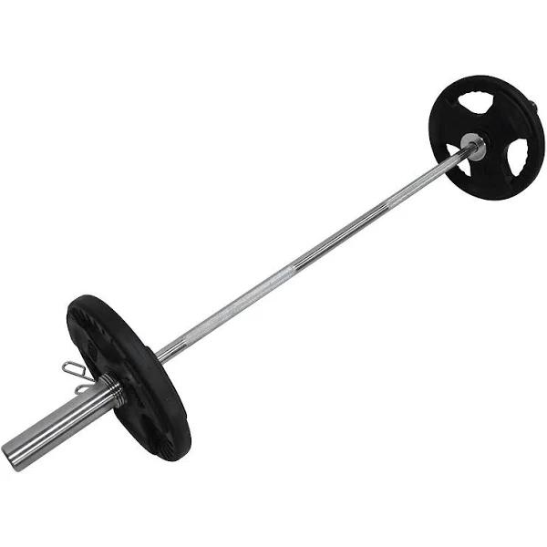 Total 29kg - 150cm Olympic Barbell Bar Weight Set - Rubber Coated