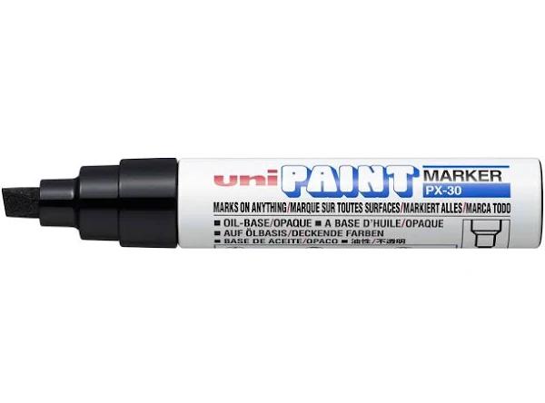 Uni Paint Marker PX-30 Broad Chisel Tip Black