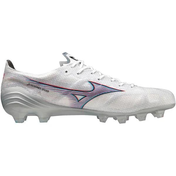 Mizuno Alpha Elite Football Boots White/Red US Mens 13 / Womens 14.5