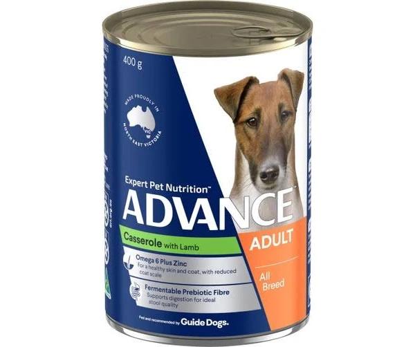 Advance Adult Casserole with Lamb Wet Dog Food 410G