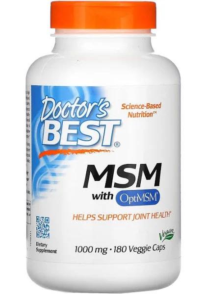 Doctor's Best MSM With OptiMSM 1000mg vcaps 180