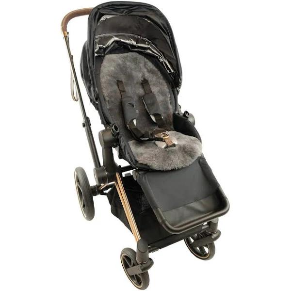 Lambskin Stroller Liner - Baby Silver Grey