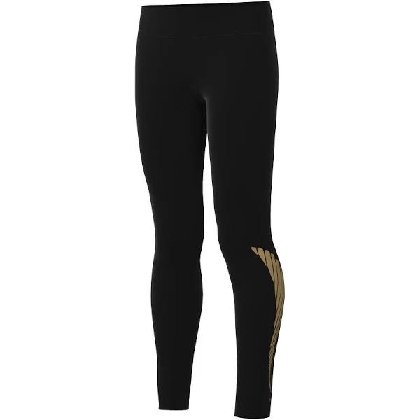 Nike Girl's Sportswear Tights - Black/Metallic Gold - M | INTERSPORT