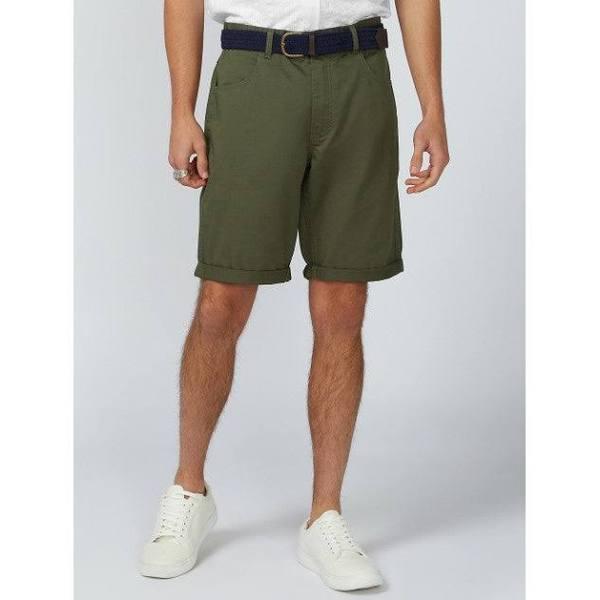 Ben Sherman 5 Pocket Walk Short in Grasshopper Green 30