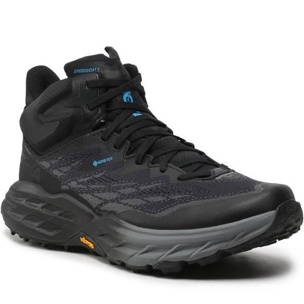 Hoka Speedgoat 5 Mid GTX Mens Hiking Boots - Black/Black - US 11.5