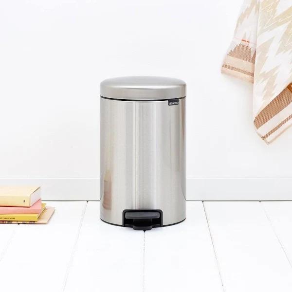 Brabantia NewIcon Pedal Bin 12L Matt Steel